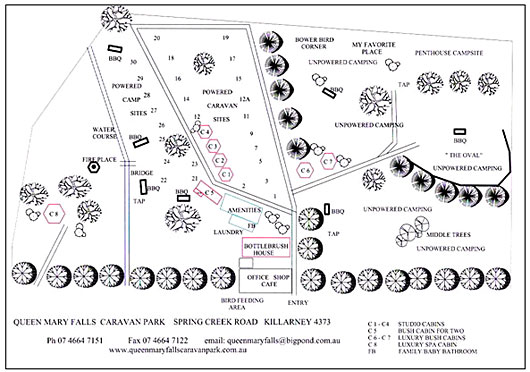 Queen Mary Falls Camp Facilities - Queen Mary Falls Caravan Park